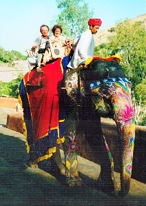 India, Amber Fort, elefant ride